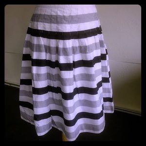 SALE Last chance!  stripe fit and flare skirt
